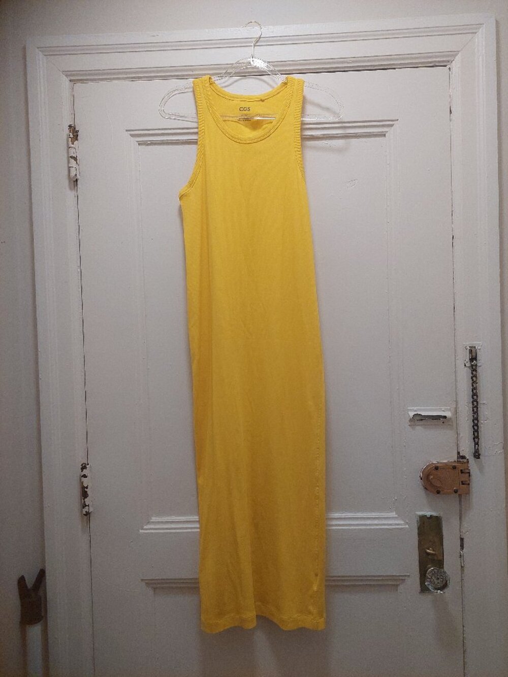 COS Yellow Ribbed Women’s Tube Dress NWOT L